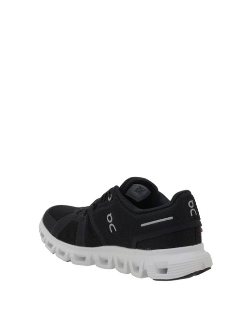 On Shoes Black W Cloud Lace-Up Sneakers
