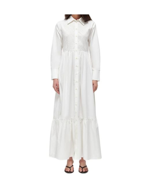Blugirl Blumarine White Long-Sleeved Dress