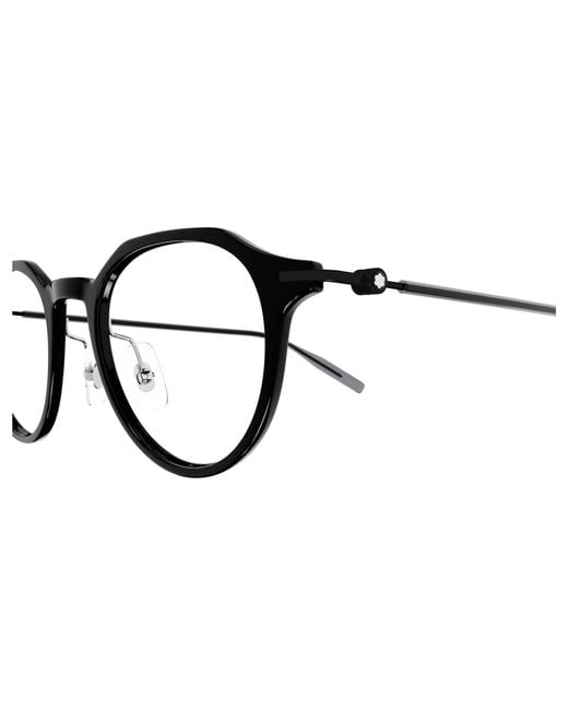 Montblanc White Eyewear Pantos Frame Glasses for men