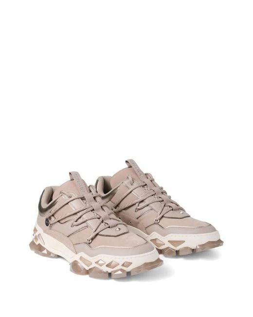 Jimmy Choo Pink Diamond Lace-Up Sneakers for men