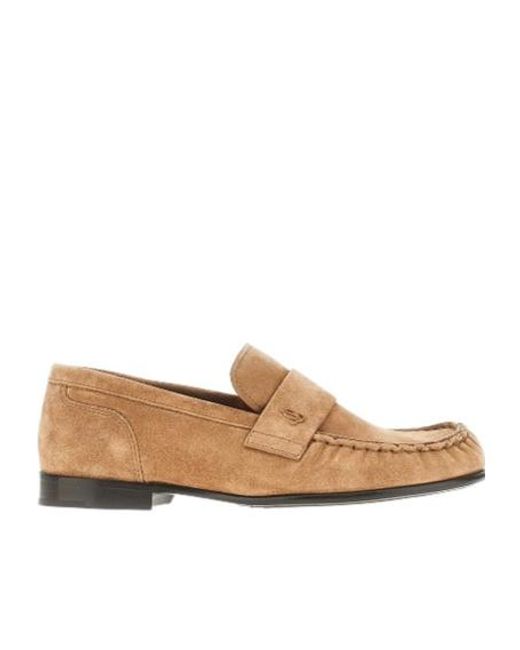 Jimmy Choo Natural Flat Loafers