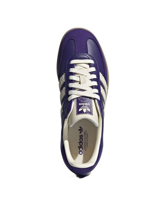 Adidas Originals Blue Samba Og Low-Top Sneakers