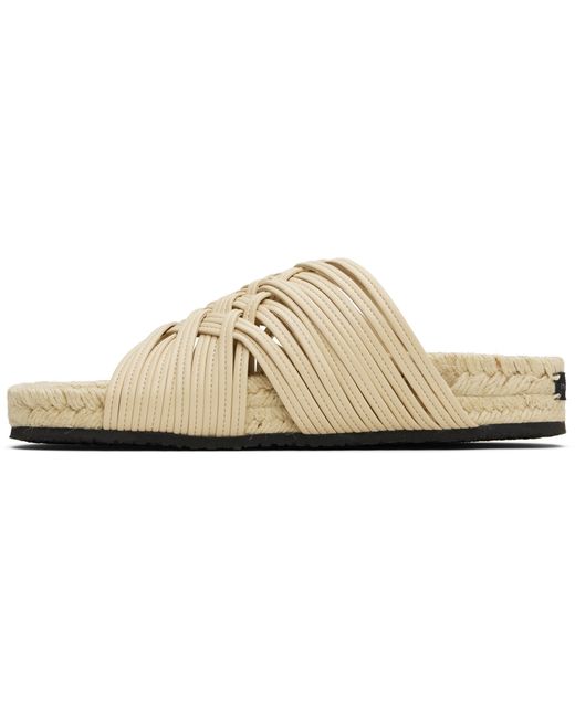 Stella McCartney Black Braided Slides