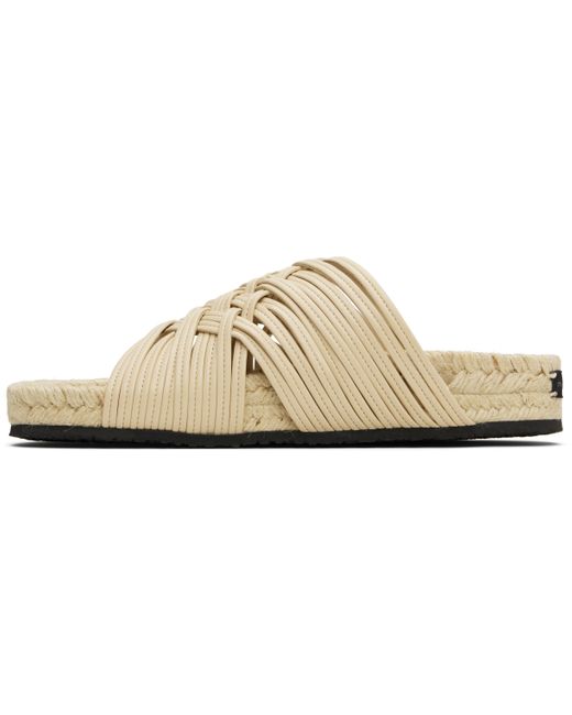 Stella McCartney Black Braided Slides