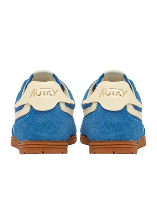 Autry Blue Windspin Lace-Up Sneakers for men