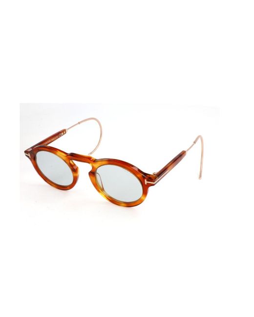 Tom Ford White Logo Sunglasses for men