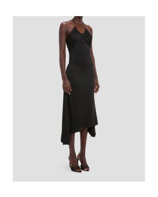 Victoria Beckham Black Asymmetrical Skirt