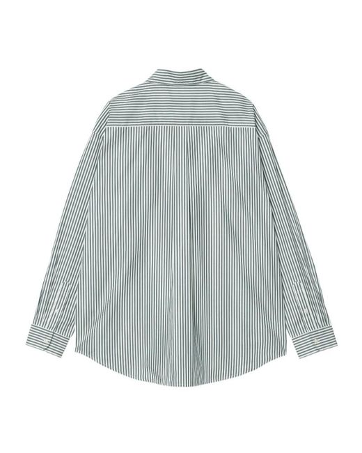 Carhartt Blue Daldry Stripe Shirt for men