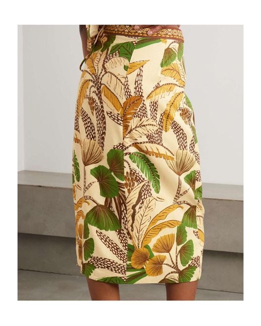 Farm Rio Metallic Patterned Skirt