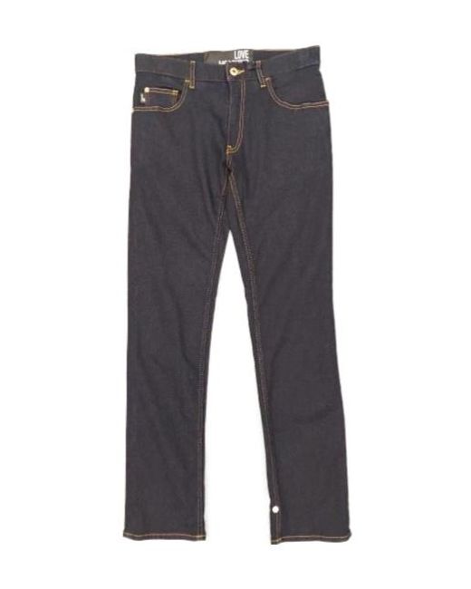 Moschino Gray Belt-Loop Jeans for men