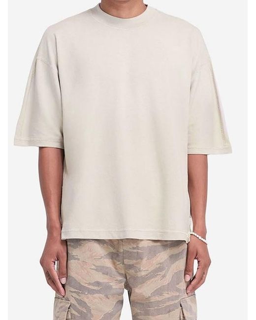 Represent White Seam-Detail T-Shirt for men