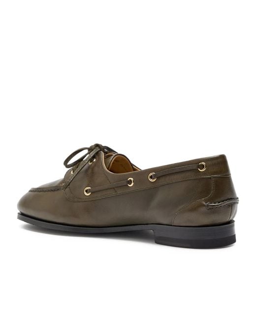 Bally Brown Lace-Up Derby Shoes
