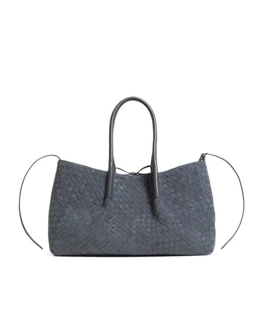 Bottega Veneta Blue Large Pinacoteca Tote Bag