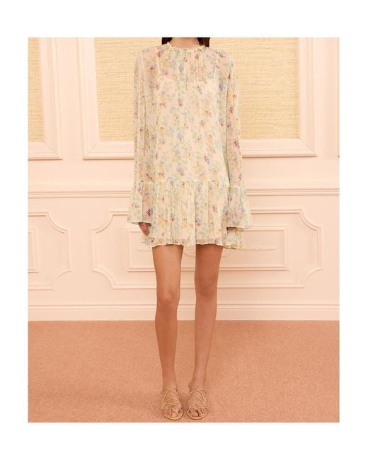 Ulla Johnson Natural Long-Sleeved Dress
