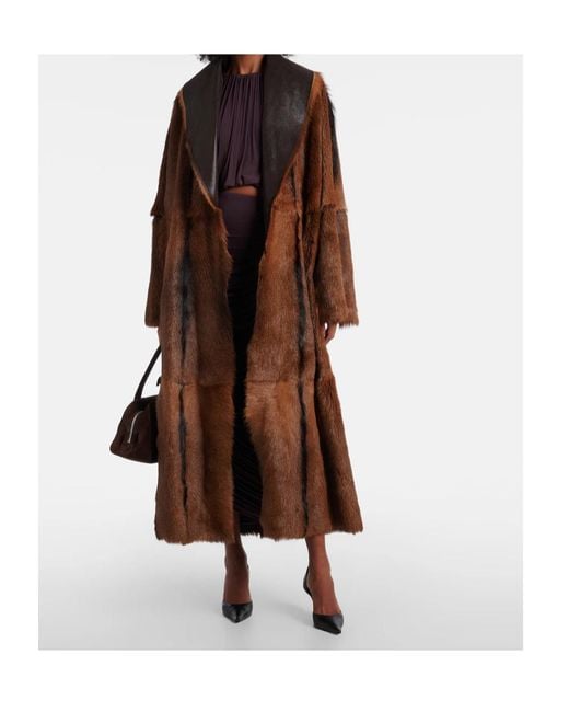 Magda Butrym Brown Long-Sleeved Coat