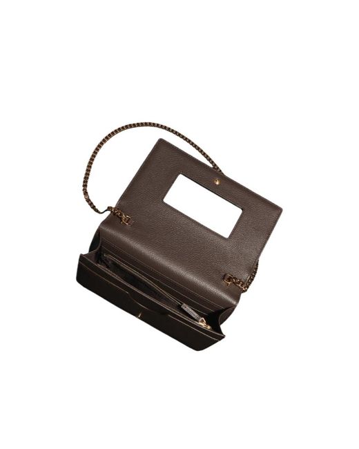 Gucci White Bi-Color Gg Marmont Wallet On Chain