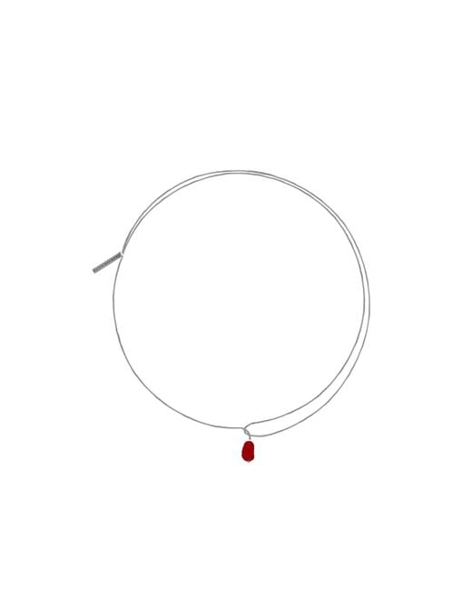 Dries Van Noten White Pendant Necklace for men