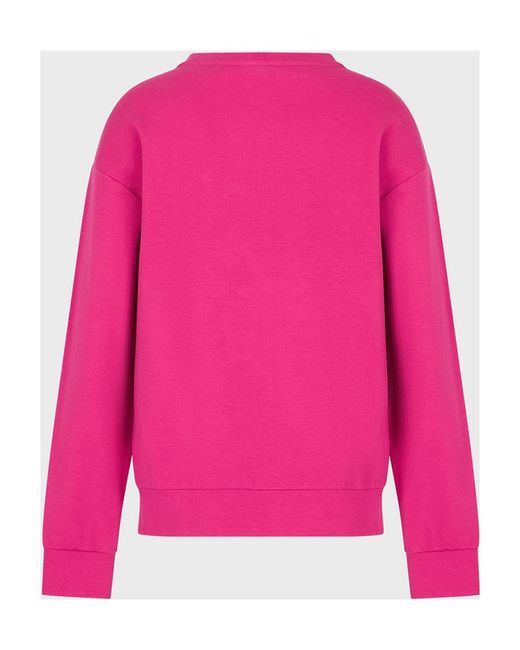 EA7 Pink Logo Pattern Sweater