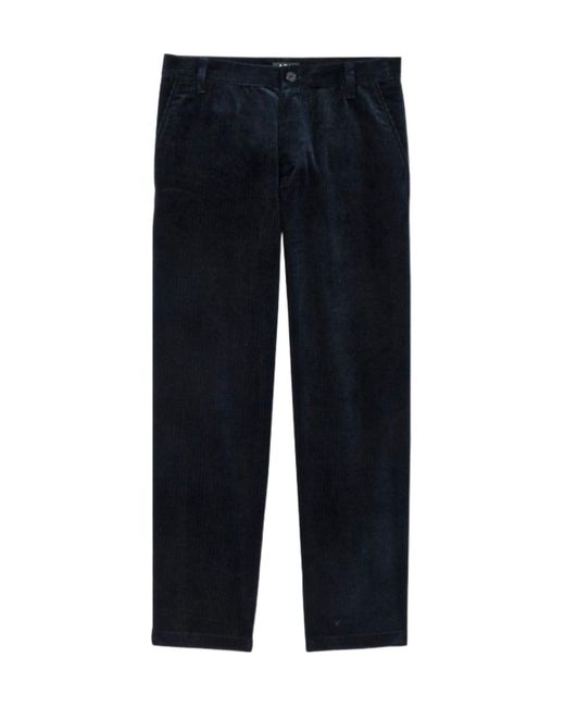 A.P.C. Blue Straight-Leg Corduroy Trousers for men