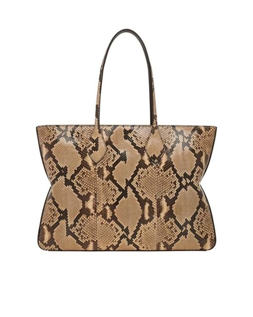 Ferragamo Brown Sac Cabas Star-Shaped (L)