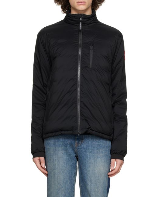 Canada Goose Black Lodge Zip-Up Down Jacket for men