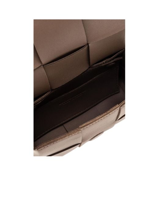 Bottega Veneta Brown Mini Cassette Shoulder Bag