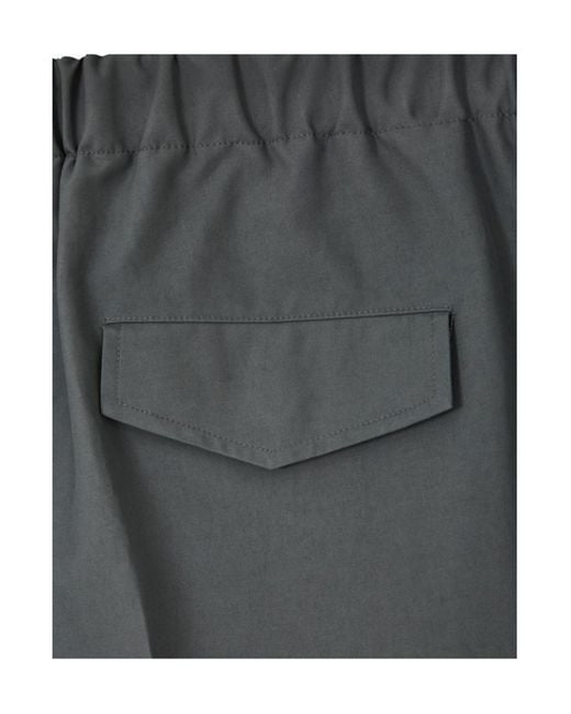 Jil Sander Gray Elasticated-Waist Trousers for men