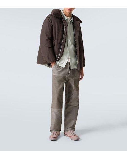Visvim Gray Pastoral Striped Cotton Wide-Leg Pants for men