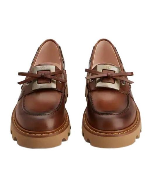 Roger Vivier Brown Viv' Rangers Truck Boat Shoes