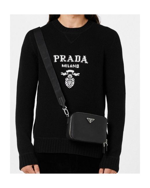 Prada Black Logo Sweater for men