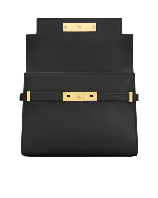 Saint Laurent White Manhattan Mini Crossbody Bag