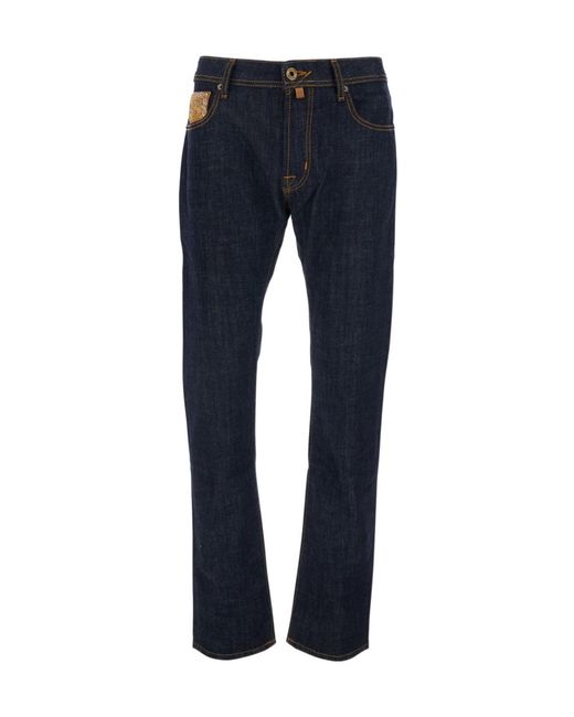 Jacob Cohen Blue Western Straight-Leg Jeans for men