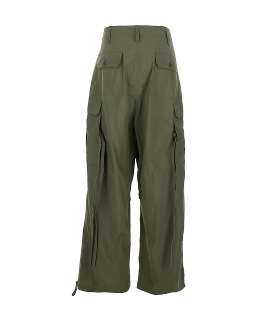 P.A.R.O.S.H. Green P.A.R.O..H. Ninja Cargo Wide-Leg Pants