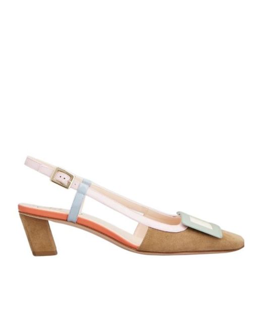 Roger Vivier Multicolor Belle Vivier Slingback Heeled Pumps