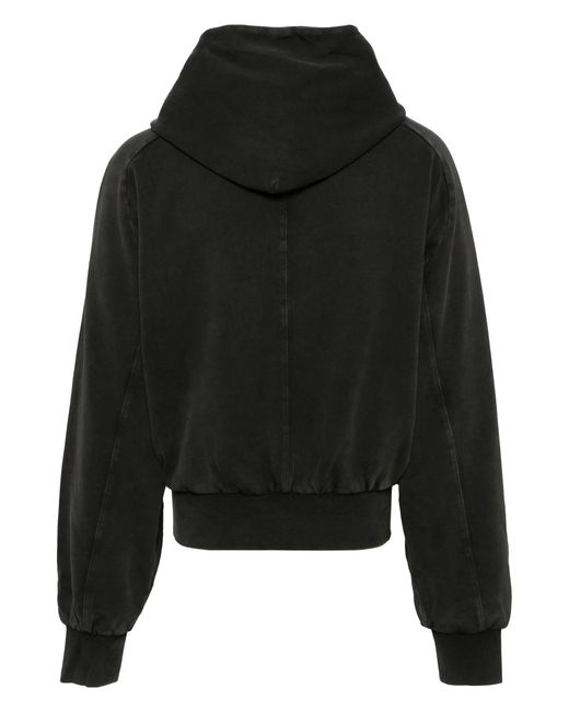 Entire studios Black Double Double Hood Washed for men