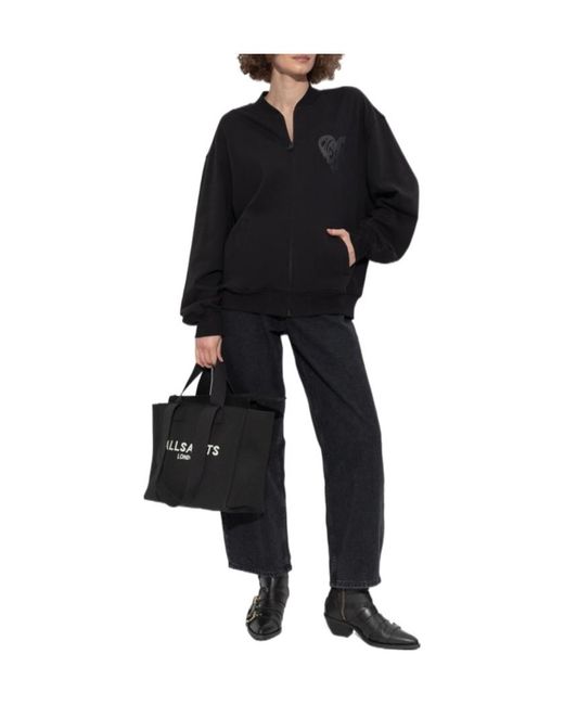 AllSaints Black Poster Graphic Sweatshirt