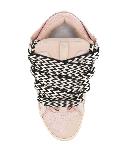 Lanvin Pink Curb Low-Top Sneakers for men