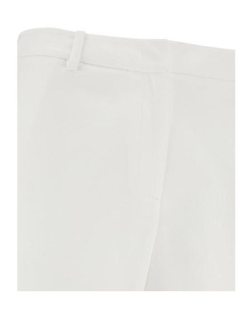 Valentino White Knee-Length Bermuda Shorts