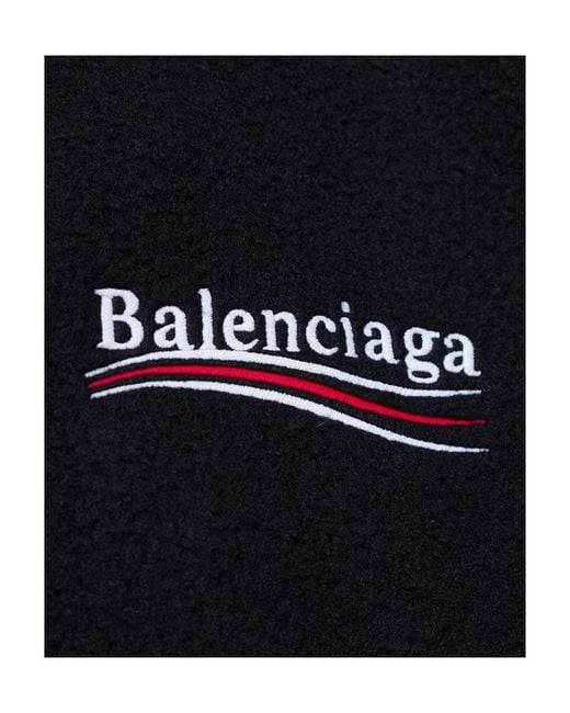 Balenciaga Black Political Campaign Zip-Up Jacket for men