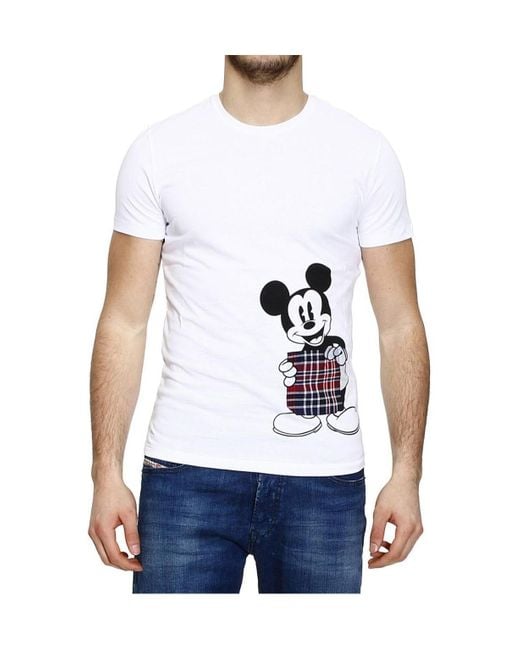 Iceberg White Printed T-Shirt for men
