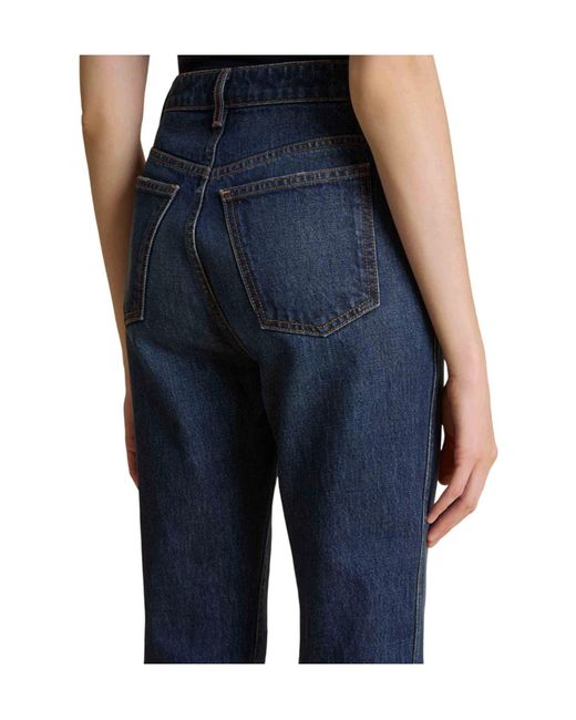 Khaite Blue Danielle Straight-Leg Jeans