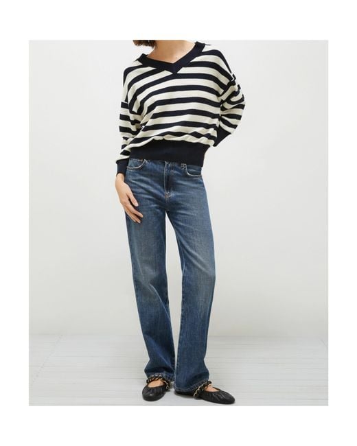 Marella Blue Striped Sweater