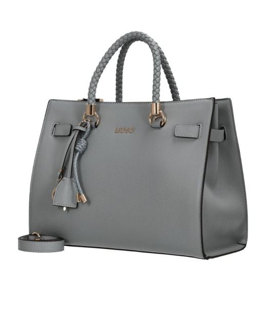 Liu Jo Gray Medium Ecs Tote Bag
