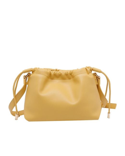 A.P.C. Natural Ninon Logo Embossed Mini Shoulder Bag