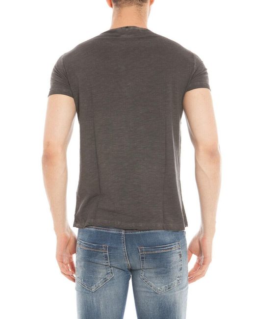 Armani Jeans Gray Logo Details T-Shirt for men
