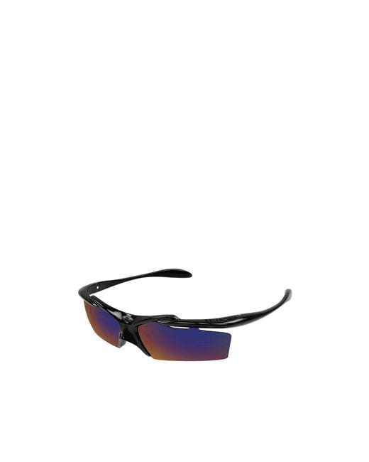 Balenciaga Blue Eyewear Rectangular Frame Sunglasses