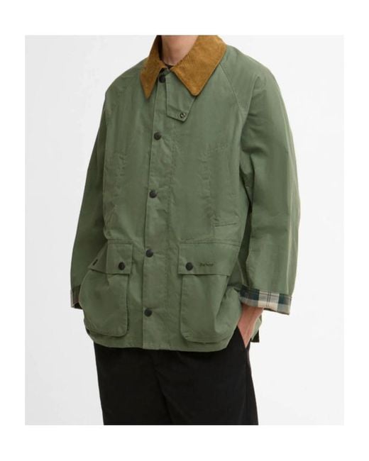 Barbour Green Oversized Bedale Casual Jacket for men