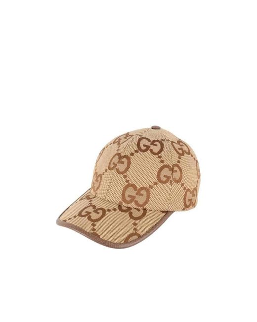 Gucci Natural Jumbo Gg Baseball Cap