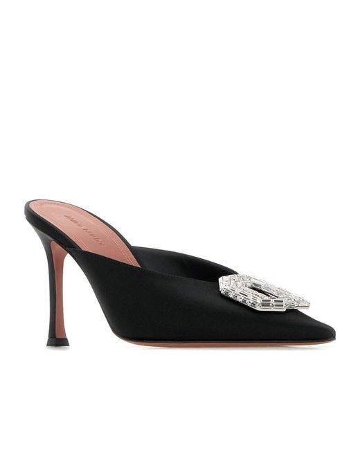 AMINA MUADDI Black High-Heeled Sandals