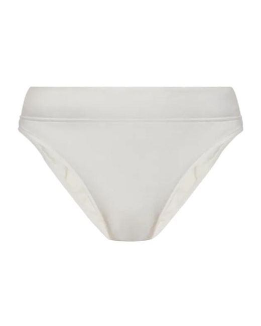 Cult Gaia White High-Waisted Bikini Bottoms